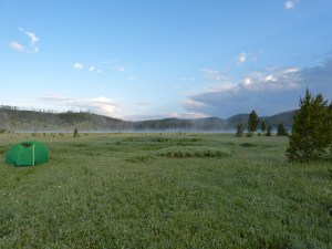 morning mist at Wolf Lake