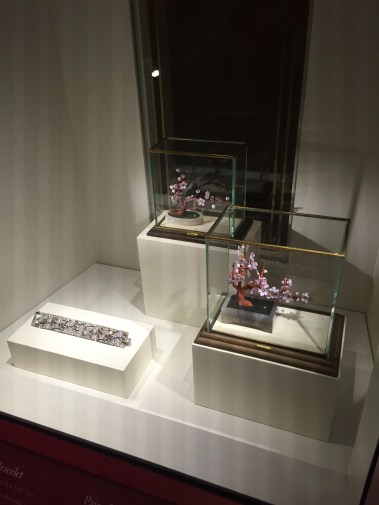 jeweled cherry trees and bracelet