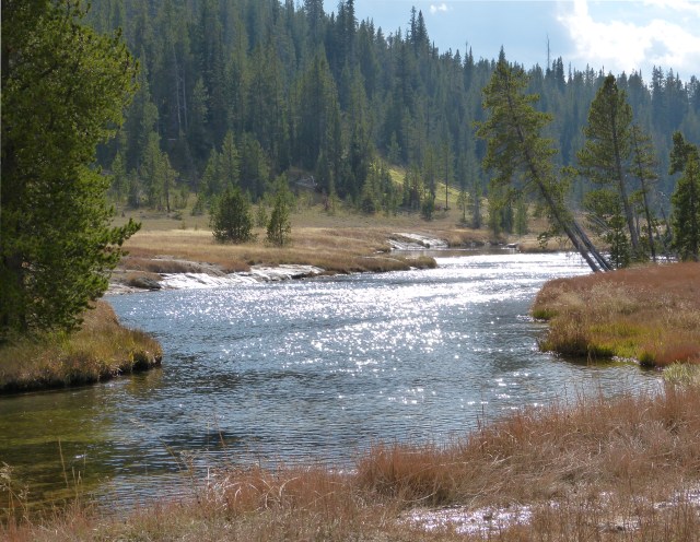 Firehole River by Lone Star Geyser